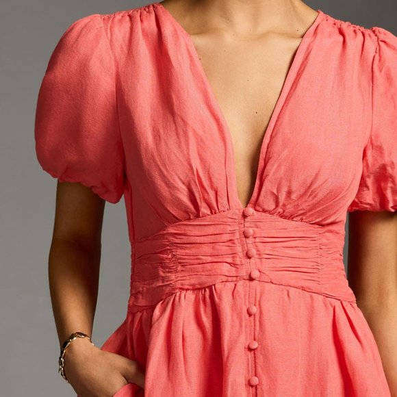 Brand New The Katerina Button-Front Mini Dress - Picture 3 of 10